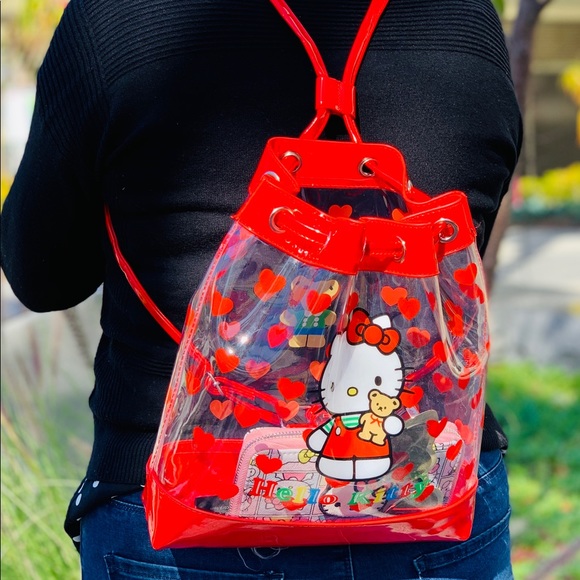 Hello Kitty Clear  Bucket Mini Backpack - Picture 3 of 7